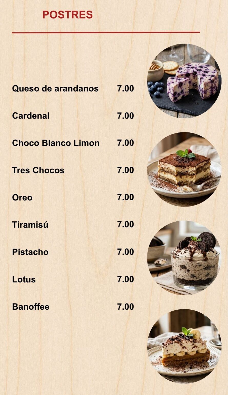 POSTRES CERVECERIA PEDRIN