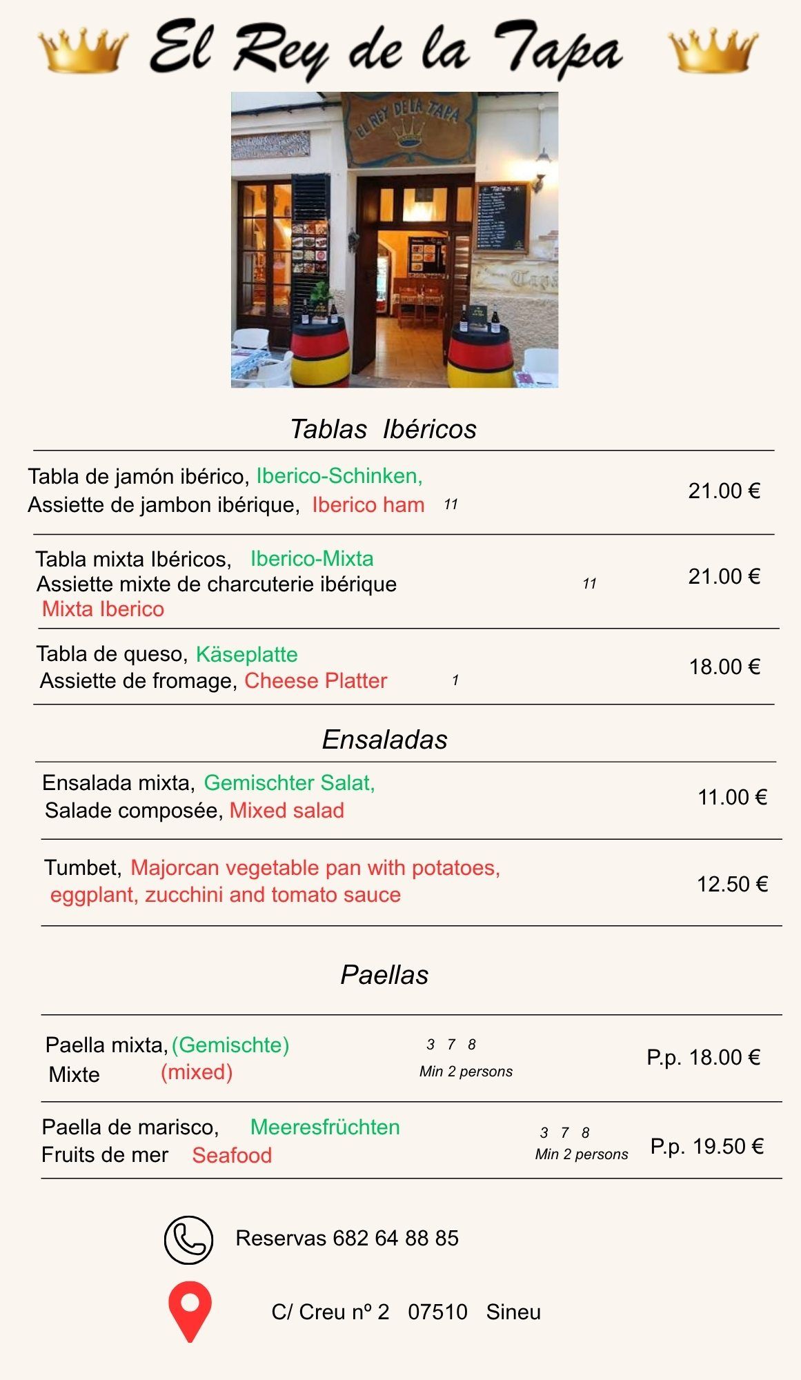 Comer Paellas en Sineu