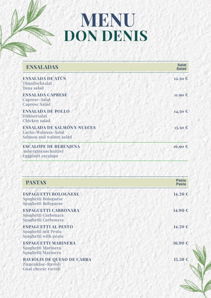 COMER EN CAN PICAFORT - DON DENIS